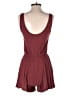 H&M 100% Viscose Solid Burgundy Romper Size XS - photo 2