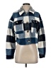 Shein Plaid Blue Denim Jacket Size S - photo 1