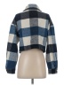 Shein Plaid Blue Denim Jacket Size S - photo 2