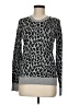 Ellen Tracy Animal Print Silver Pullover Sweater Size M - photo 1