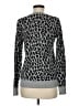 Ellen Tracy Animal Print Silver Pullover Sweater Size M - photo 2