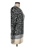 Ellen Tracy Animal Print Silver Pullover Sweater Size M - photo 4