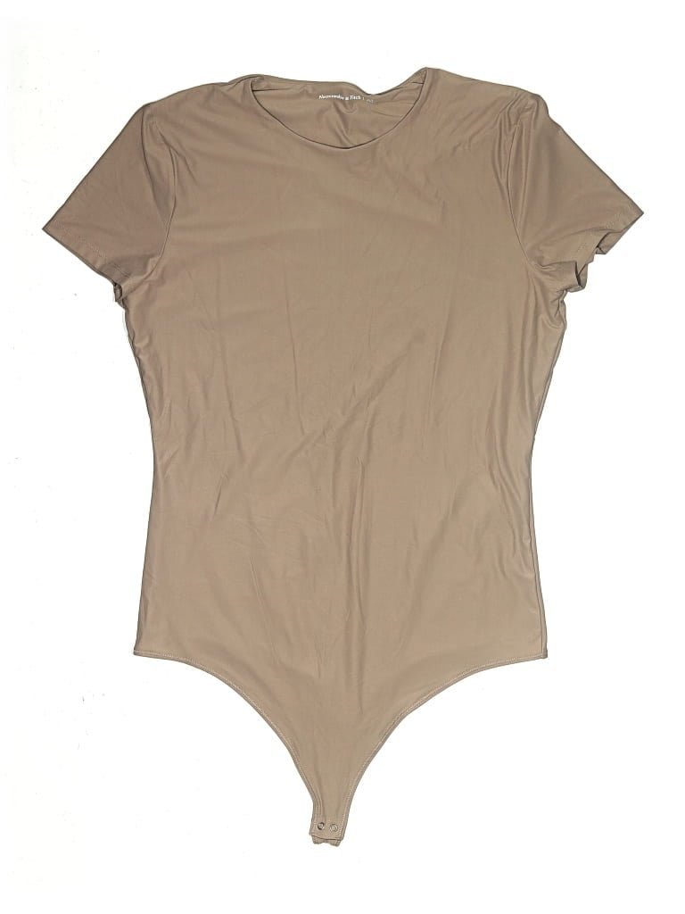Pre-owned Abercrombie & Fitch Bodysuit In Tan