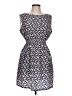 Feathers 100% Polyester Print Blue Casual Dress Size L - photo 1