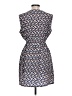 Feathers 100% Polyester Print Blue Casual Dress Size L - photo 2