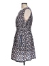Feathers 100% Polyester Print Blue Casual Dress Size L - photo 5