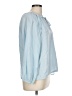 Dylan Blue Long Sleeve Blouse Size L - photo 4