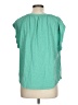 Dylan Teal Short Sleeve Top Size L - photo 2