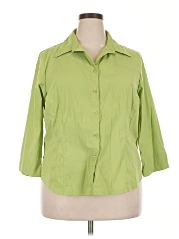 Bay Studio 3/4 Sleeve Button-Down Shirt (view 1)
