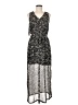 Walter Baker 100% Polyester Paisley Black Casual Dress Size 8 - photo 1