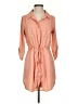 Sienna Sky 100% Polyester Solid Pink Orange Casual Dress Size S - photo 1