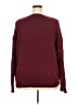 Shein Curve 100% Polyester Chevron-herringbone Burgundy Pullover Sweater Size 2XL - photo 2