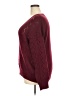 Shein Curve 100% Polyester Chevron-herringbone Burgundy Pullover Sweater Size 2XL - photo 5