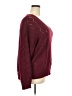 Shein Curve 100% Polyester Chevron-herringbone Burgundy Pullover Sweater Size 2XL - photo 4