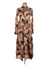 Assorted Brands 100% Viscose Animal Print Brown Casual Dress Size XS - photo 1