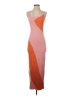 Unbranded 100% Polyester Color Block Orange Cocktail Dress Size S - photo 1