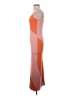 Unbranded 100% Polyester Color Block Orange Cocktail Dress Size S - photo 5