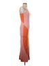Unbranded 100% Polyester Color Block Orange Cocktail Dress Size S - photo 4