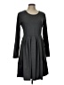 Unbranded Solid Gray Casual Dress Size L - photo 1
