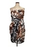 Torrid Animal Print Brown Cocktail Dress Size 14 - photo 1