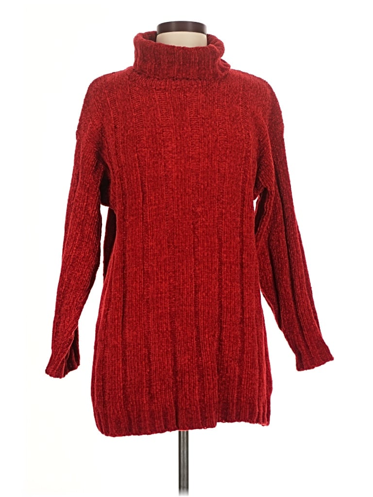 Pre-owned White Stag Turtleneck Sweater In Red
