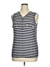 Perseption Concept Blue Sleeveless Top Size XL - photo 4