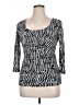 Amber Sun Silver 3/4 Sleeve Top Size XL - photo 1