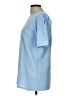 Unbranded Blue Short Sleeve Blouse Size L - photo 5