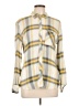 Gap Plaid Yellow Long Sleeve Blouse Size L - photo 1