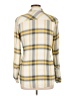 Gap Plaid Yellow Long Sleeve Blouse Size L - photo 2
