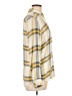 Gap Plaid Yellow Long Sleeve Blouse Size L - photo 4