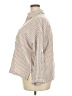Max Studio Stripes Tan 3/4 Sleeve Button-Down Shirt Size XXL (estimated) - photo 5