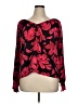 Nine West 100% Polyester Red Long Sleeve Blouse Size XL - photo 1