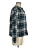 Gap 100% Cotton Plaid Green Long Sleeve Blouse Size M - photo 4
