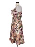 Unbranded Floral Brown Burgundy Cocktail Dress Size S - photo 5
