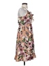 Unbranded Floral Brown Burgundy Cocktail Dress Size S - photo 4