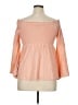 Torrid Orange 3/4 Sleeve Blouse Size 1X Plus (1) - photo 2