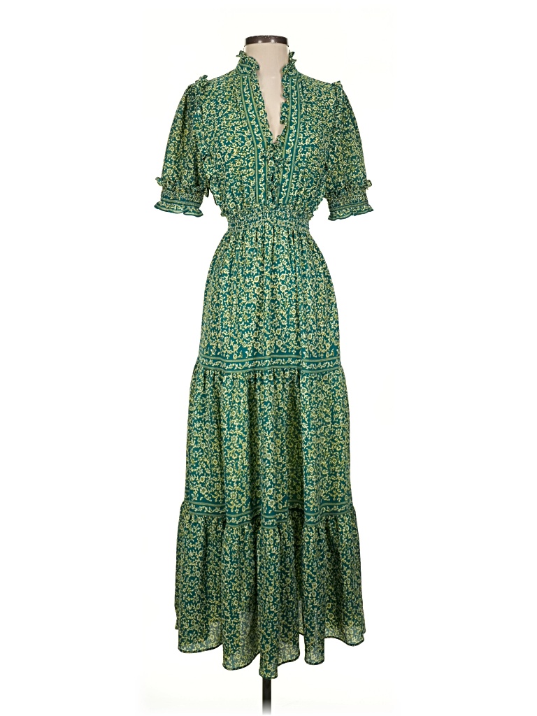 Pre-owned Max Studio Casual Dress In Green