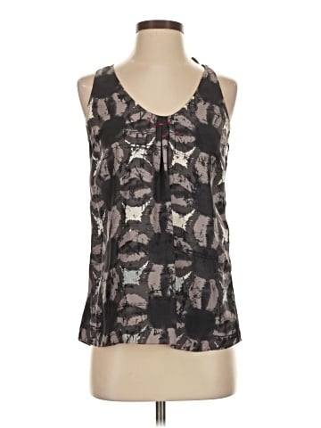Tea and Honey Sleeveless Silk Top (view 1)