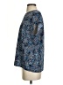 Halogen 100% Polyester Blue Short Sleeve Blouse Size S - photo 5