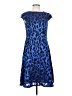 Anne Klein Animal Print Blue Cocktail Dress Size 2 - photo 1