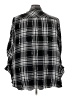 Lane Bryant Plaid Black 3/4 Sleeve Button-Down Shirt Size 26 - 28 Plus - photo 2