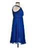 David's Bridal 100% Polyester Solid Blue Cocktail Dress Size 4 - photo 4