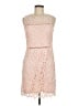 Aqua 100% Polyester Tan Cocktail Dress Size L - photo 1