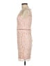 Aqua 100% Polyester Tan Cocktail Dress Size L - photo 5