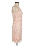 Aqua 100% Polyester Tan Cocktail Dress Size L - photo 4