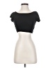 Foreign Exchange Black Short Sleeve Top Size S - photo 1