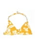 H&M Floral Yellow Swimsuit Top Size 6 - photo 1