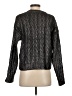 By Anthropologie 100% Polyester Metallic Black Pullover Sweater Size S - photo 2