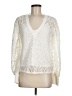 1.State 100% Polyester Ivory Long Sleeve Blouse Size M - photo 1